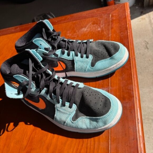 Nike Jordan 1 Zoom CMFT 2 - Bleached Aqua Bright Citrus - Used like new - Picture 5 of 7